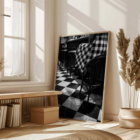 Checkered Pattern Bar Poster