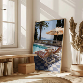 Sunbeds At the Beach Villa Poster
