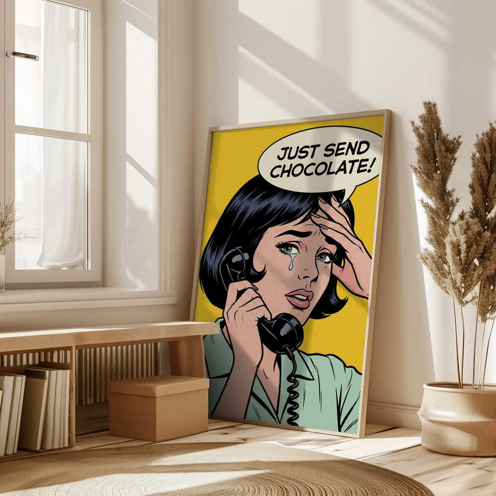 Just Send Chocolate Poster