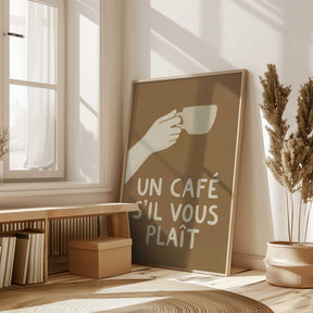 Un Café S'il Vous Plait Poster
