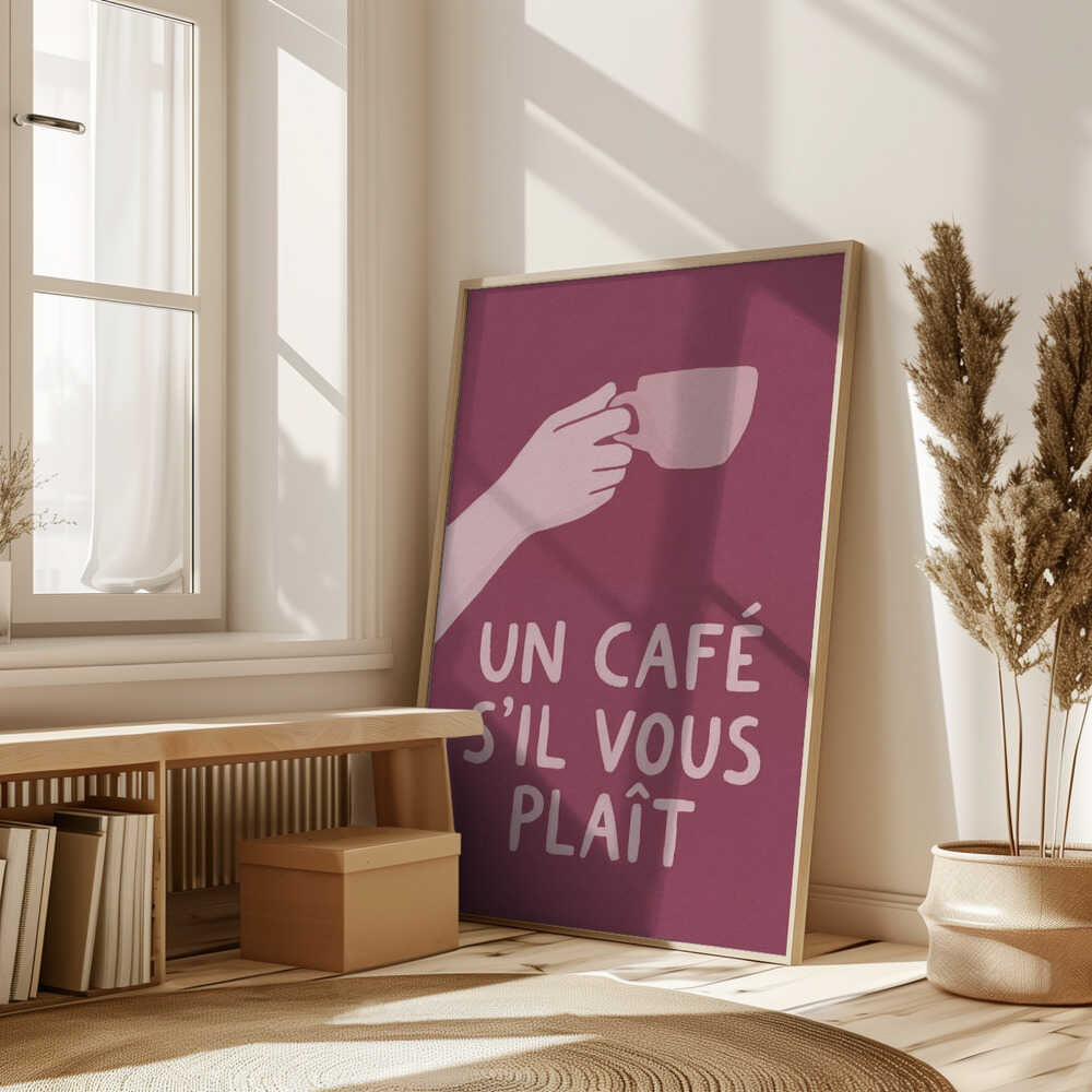 Un Café S'il Vous Plait Poster
