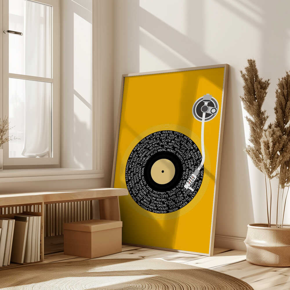 Spinning Vinyl Orange.png Poster