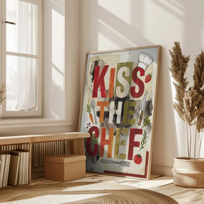 Kiss The Chef Kitchen Poster