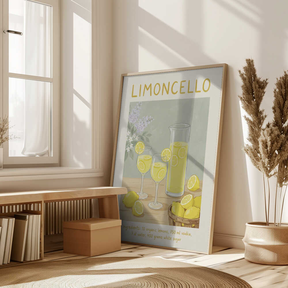 Limoncello Lemon Refreshment Poster