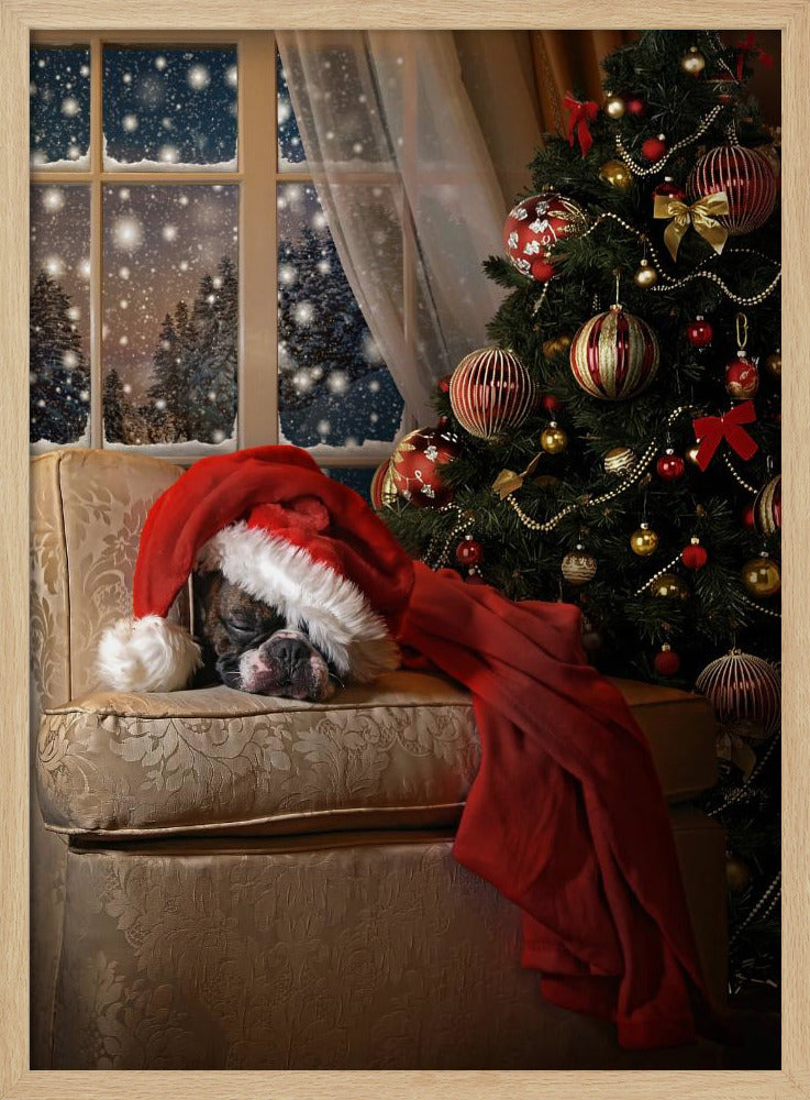 Waiting for Santa Poster