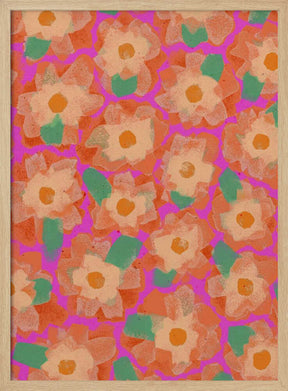 Vibrant Petal Dance Poster
