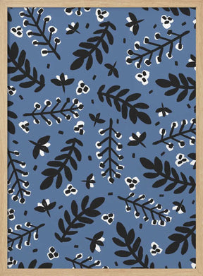Leafy Nightscape Poster