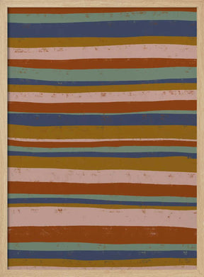 Earthy Stripes Flow Poster