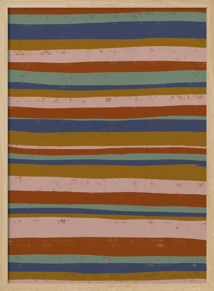 Earthy Stripes Flow Poster