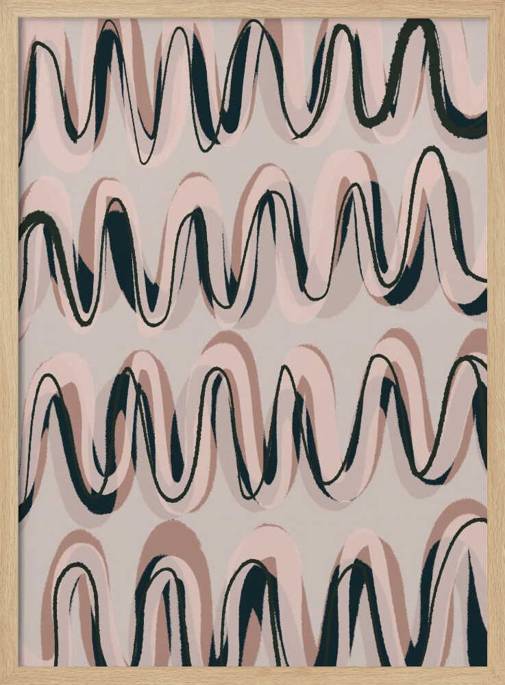 Rhythmic Waves Poster