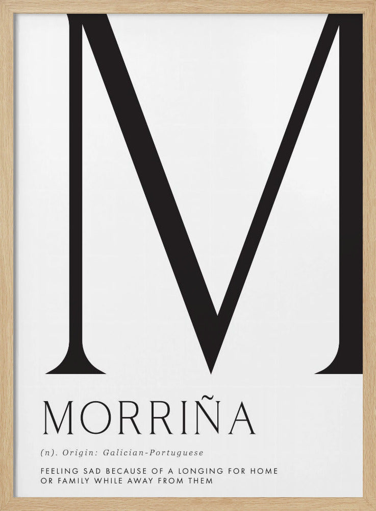 Morriña definition Poster