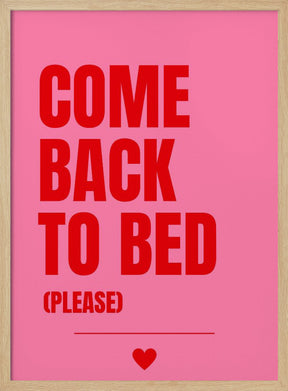 Come Back to Bed Poster