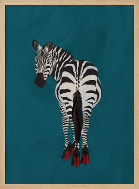 Zebra heels Poster