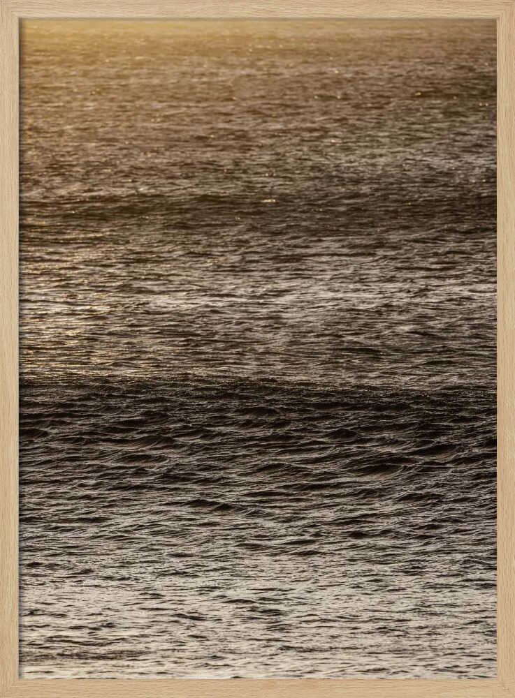 Golden Tide Ripples Poster