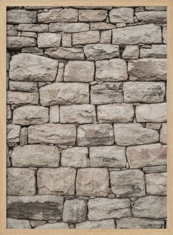 Serene Stonework Poster