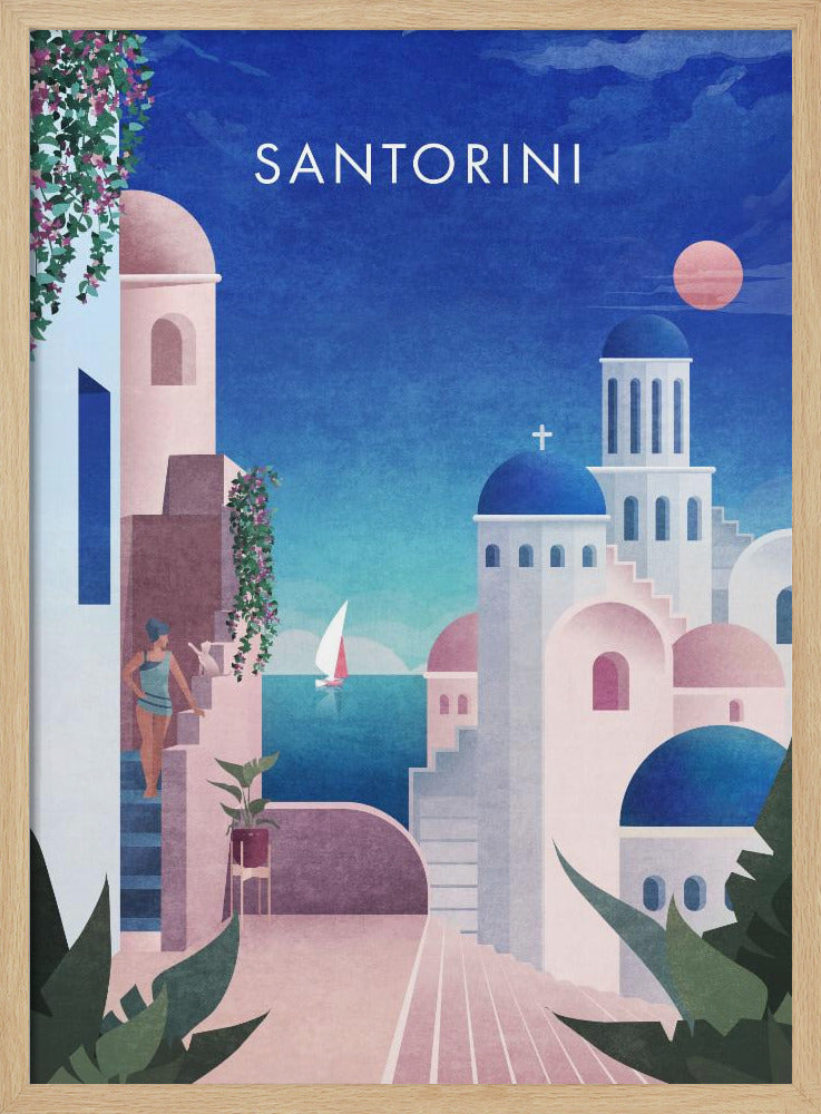 Santorini Text.png Poster