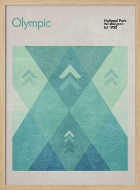 Geometric Peaks Poster