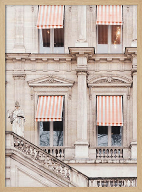 Striped Paris Awning Poster