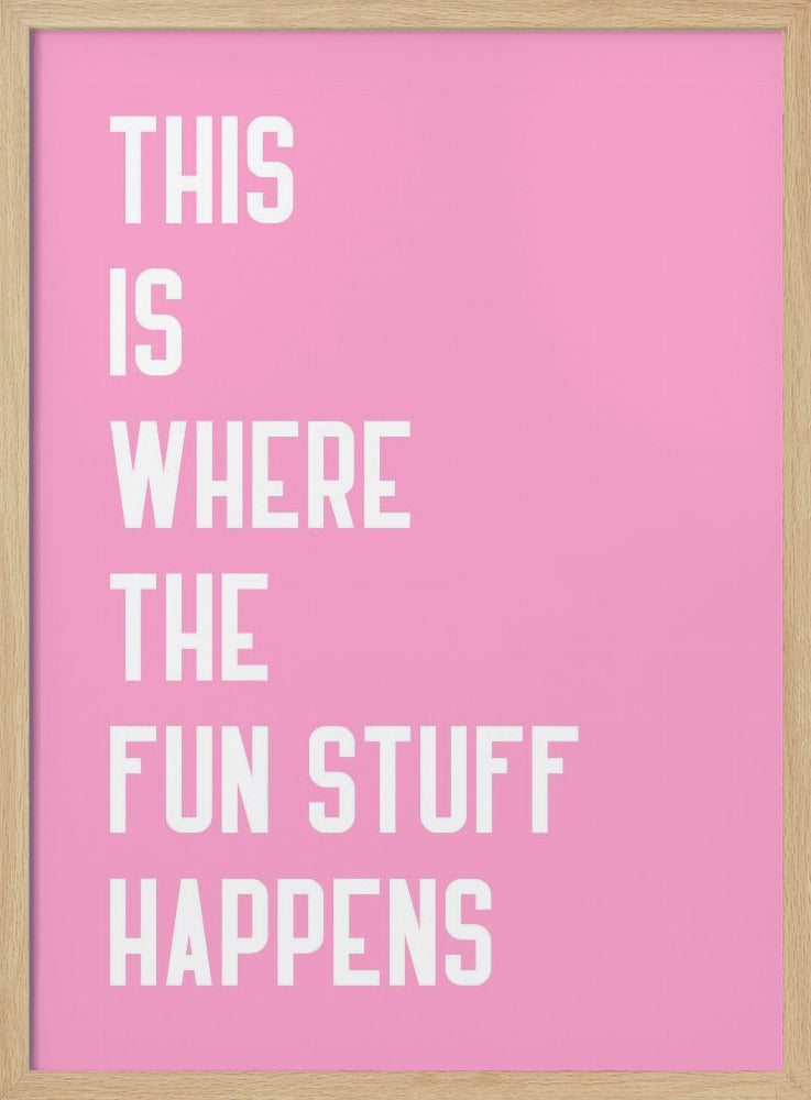 Where the fun stuff happen Poster