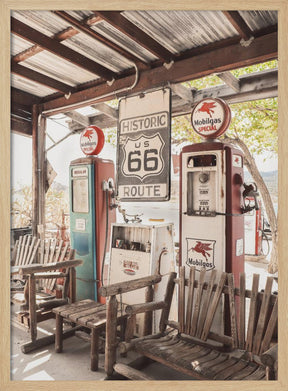 Route 66 Gas Station Poster