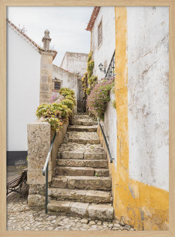 Obidos Stairs Poster