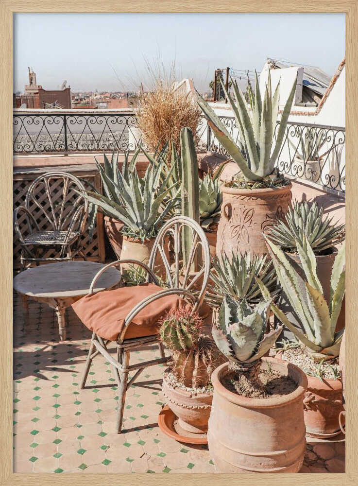 Rooftop in Marrakech Poster