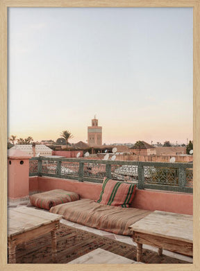 Sunset in Marrakech Poster