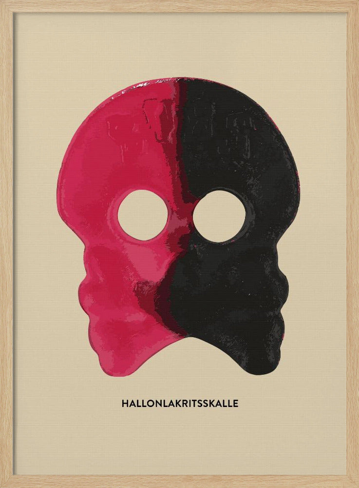 Hallonlakritsskalle Poster