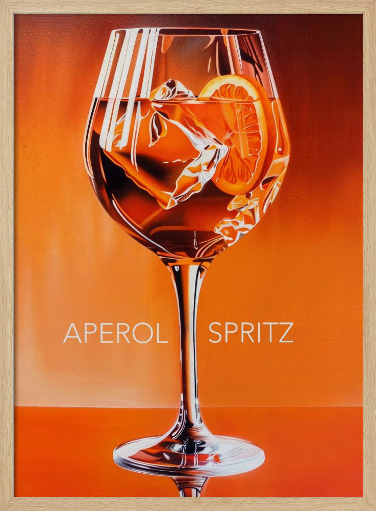 Aperol Spritz Orange Poster