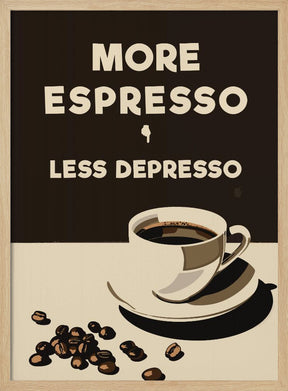 More Espresso - Less Depresso Poster