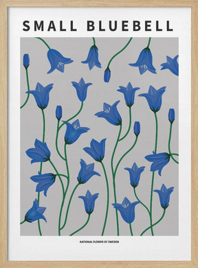 Small Bluebell - National flower of Sweden Poster