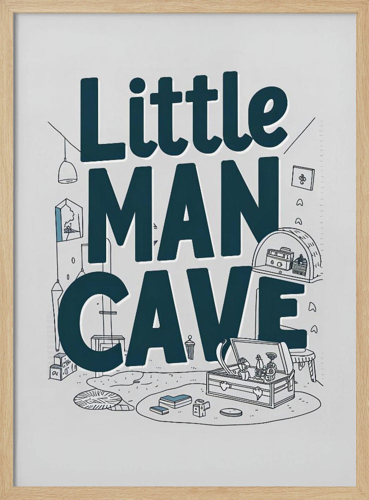 Little Man Cave Poster