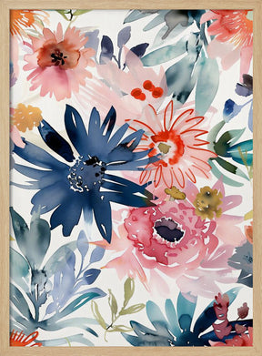 Watercolor Floral No. 1 Poster