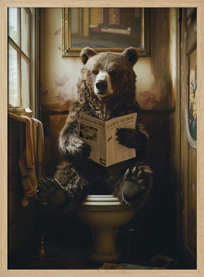 The Toilet Bear Poster