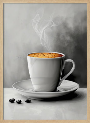 I Love Coffee Food Illustration Art (16) Poster