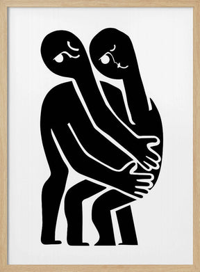 Abstract Hug No 1 Poster