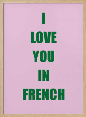 Frenchlovegreen Ratioiso Poster