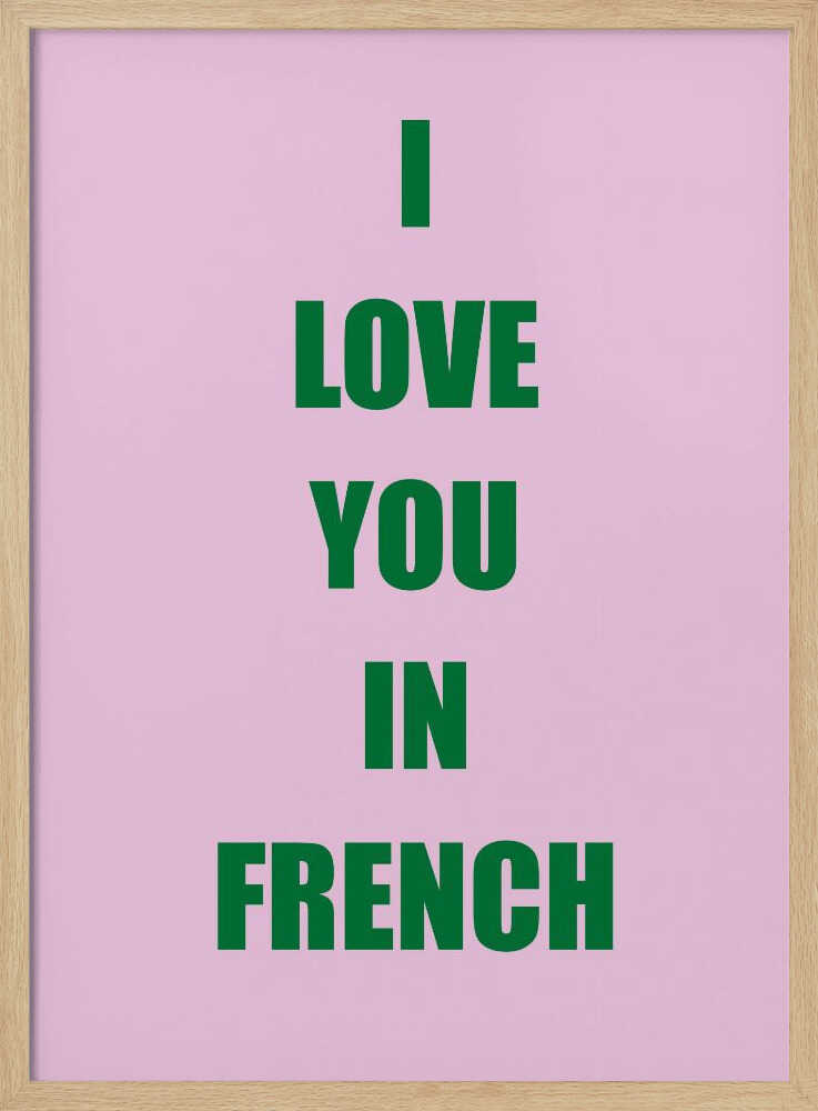 Frenchlovegreen Ratioiso Poster