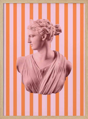 Artemispinkorangestripes Ratio2x3 Poster