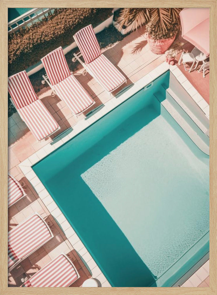 Redwhitestripedpool Ratio2x3 Poster