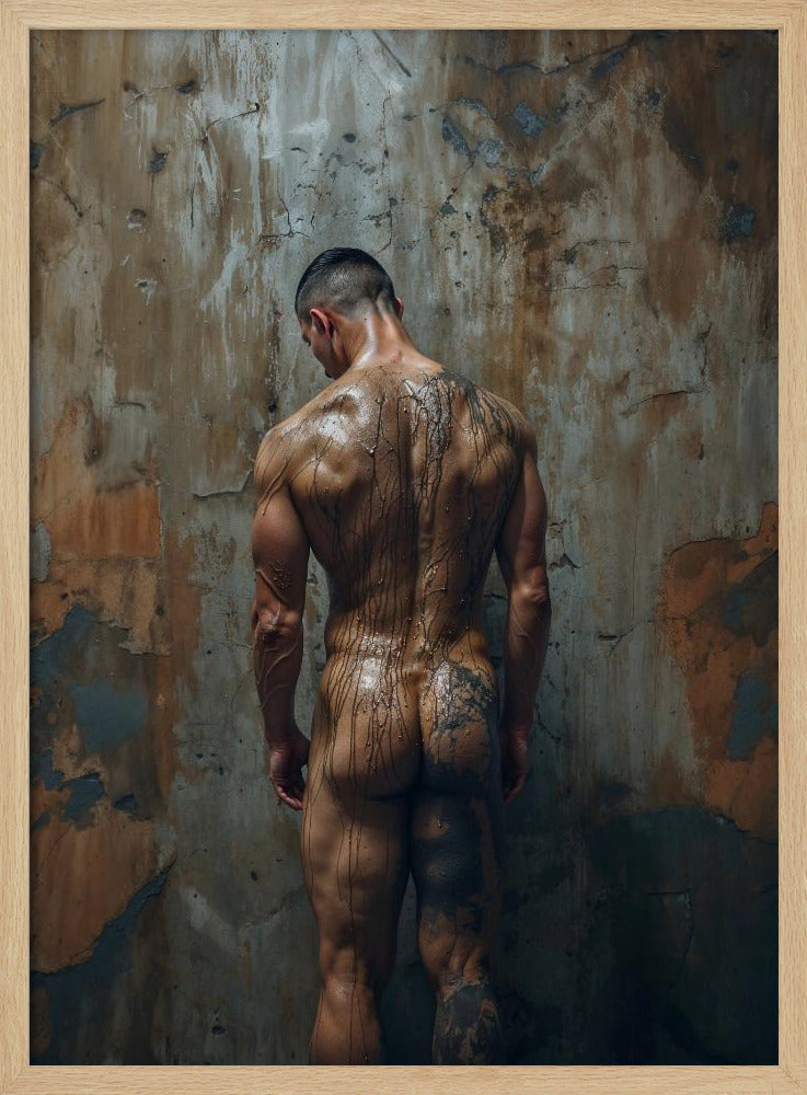 The naked painter Poster