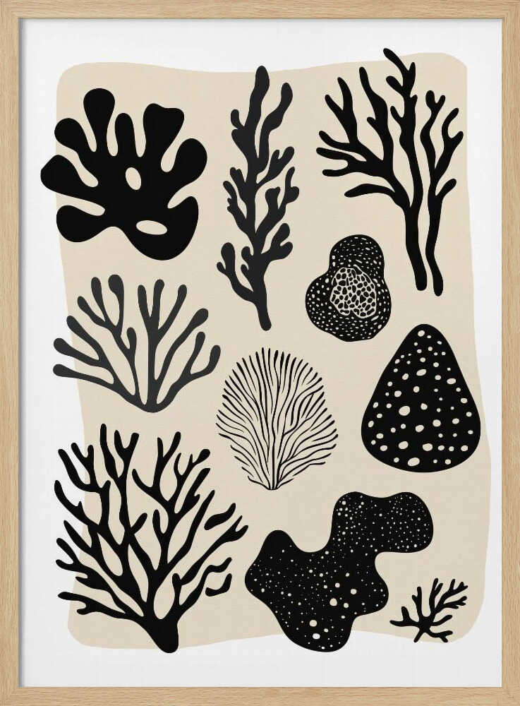 Ocean Shapes Poster