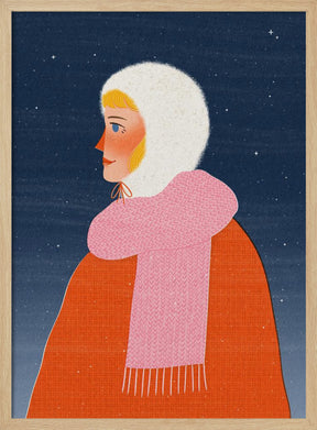 Winter Walk Portrait Poster