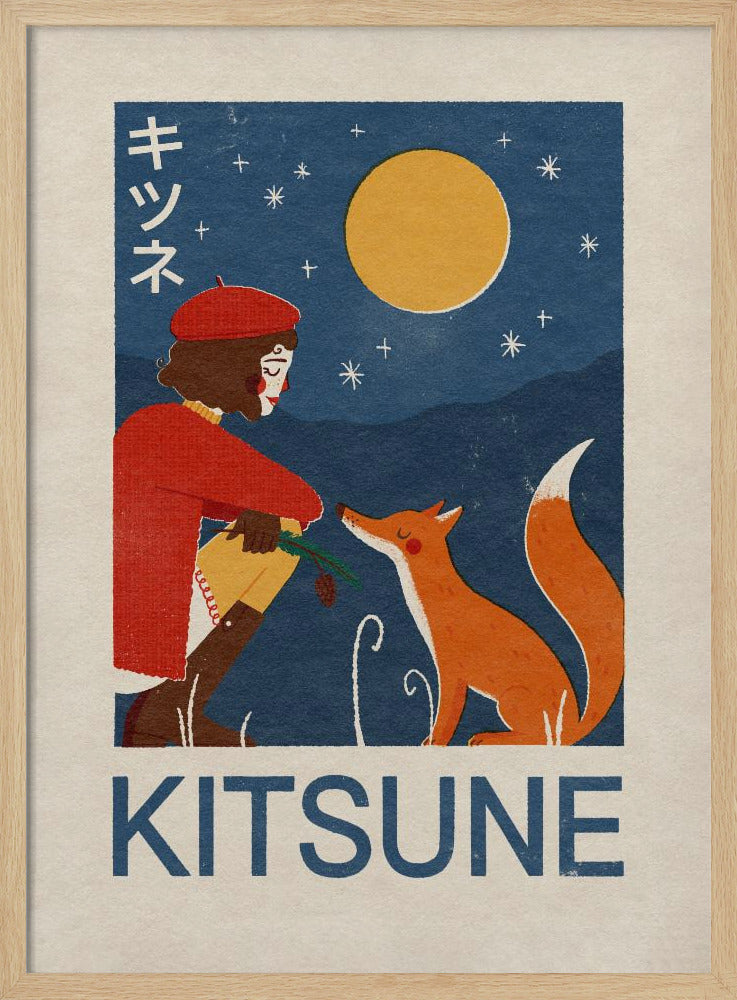 Kitsune Fox Poster