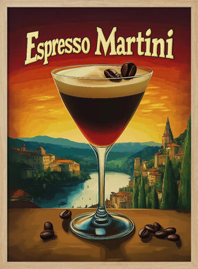 Espresso Martini Vintage Poster