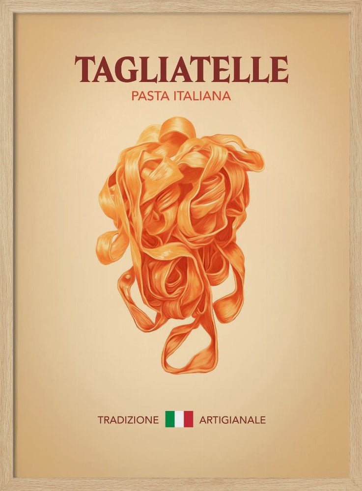 Tagliatelle Pasta Italiana Poster