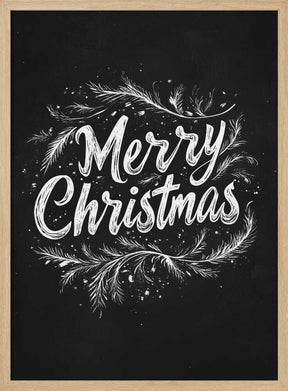 Holiday Chalk Wishes Poster