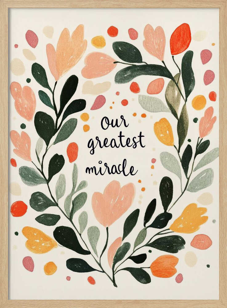 Floral Embrace Poster
