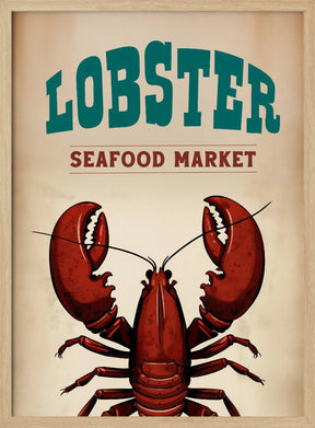 Lobster Seafood Market Poster