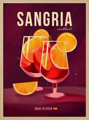 Sangria Cocktail Poster